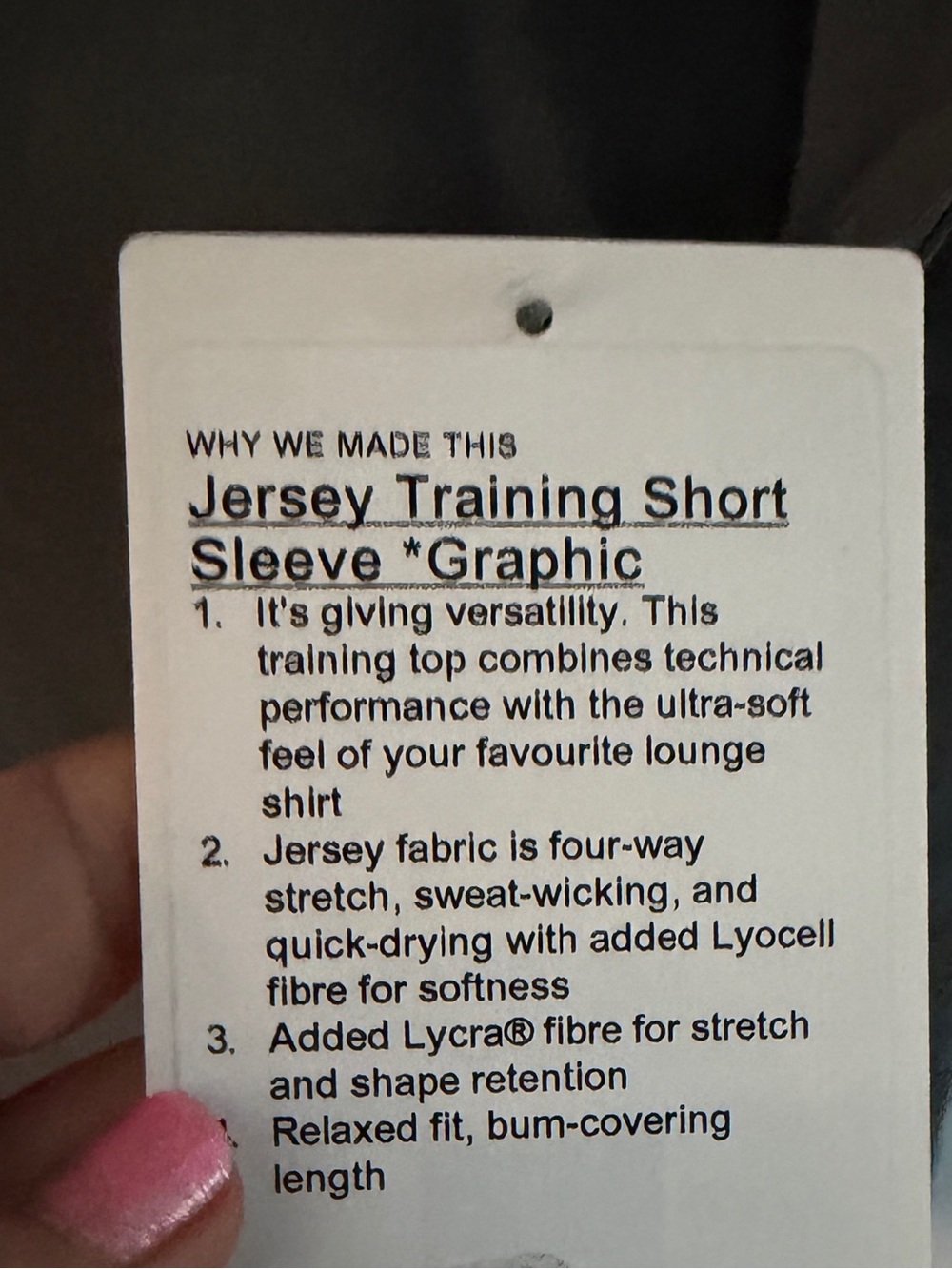 NWT RARE Lululemon Jersey Training Short Sleeve Shirt BARBELL BADDIE SIZE 4 - Picture 8 of 9